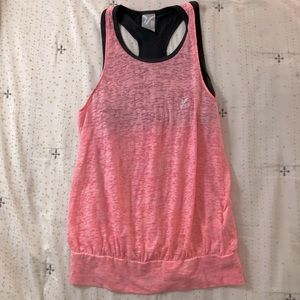 Old Navy Girls Built in Sports Bra Pink Tank